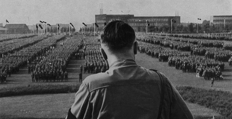 Adolf Hitler addresses rally of SA troops in Dortmund 1933